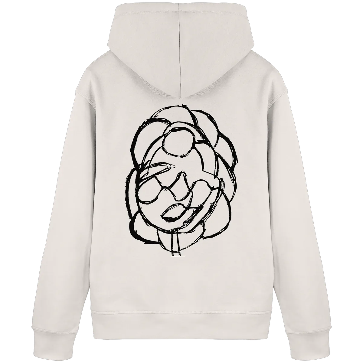Hugs Hoodie — signed (adult), back