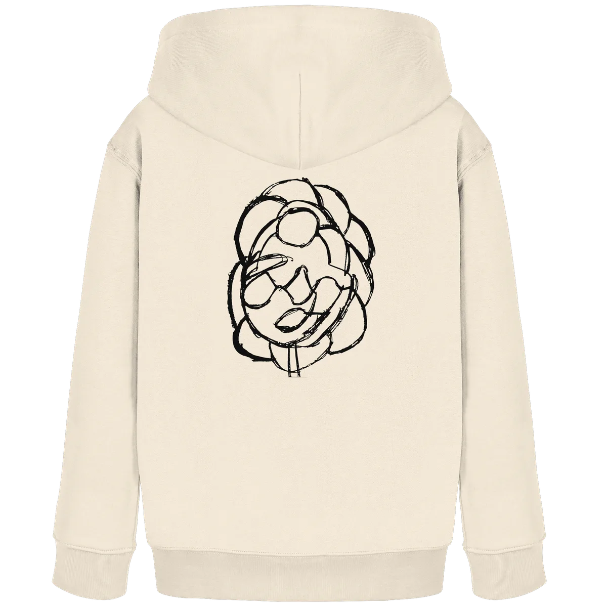 Hugs Hoodie — signed (kids), back
