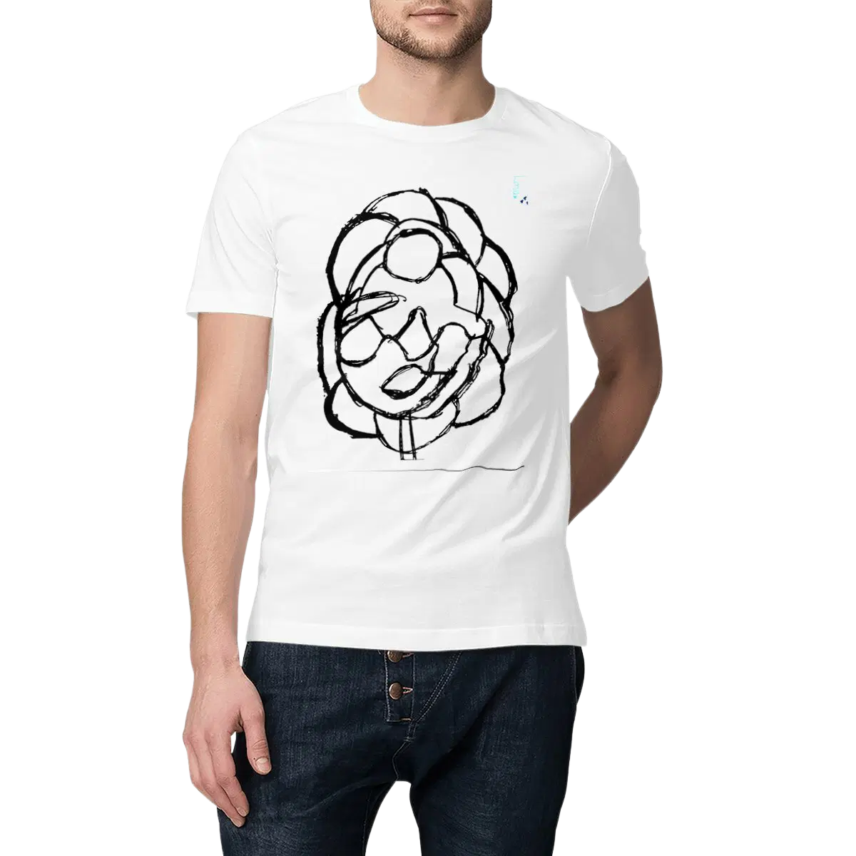 Hugs t-shirt for adults, white